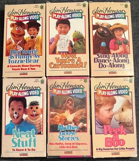 Jim Henson Play Along Video Complete 6 Vhs Lot 3299 Picclick