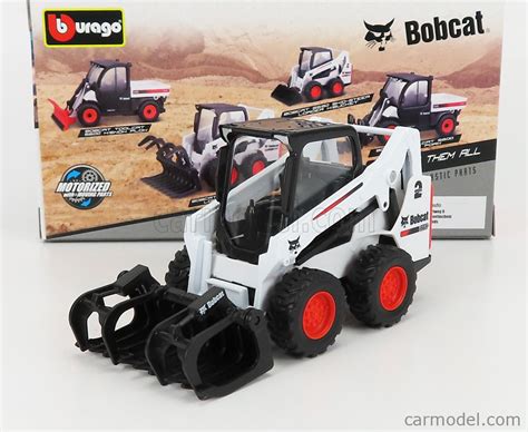 Burago Bu31802 Escala 150 Bobcat S590 Tractor Ruspa Gommata 2010