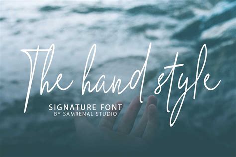 the hand style script font dafont free