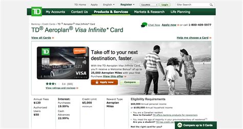 This could be through advertisements, or when someone applies or is approved for a. How to Apply for a TD Canada Trust Aeroplan Infinite Visa ...