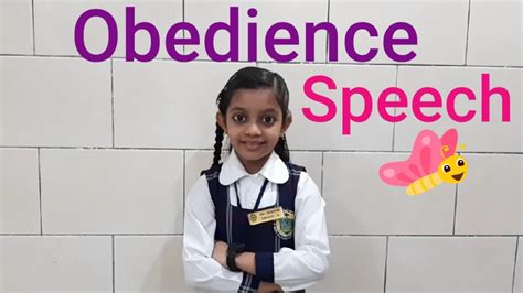 Obedience Speech Speech On Obedience In Schoolobedience Speech For