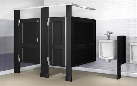 Fortunately, additional options are available to improve the way commercial bathroom partitions are made and installed so that they provide higher levels of privacy and comfort. Resistall Plastic Toilet Partitions | Restroom design, Commercial bathroom designs, Bathroom ...