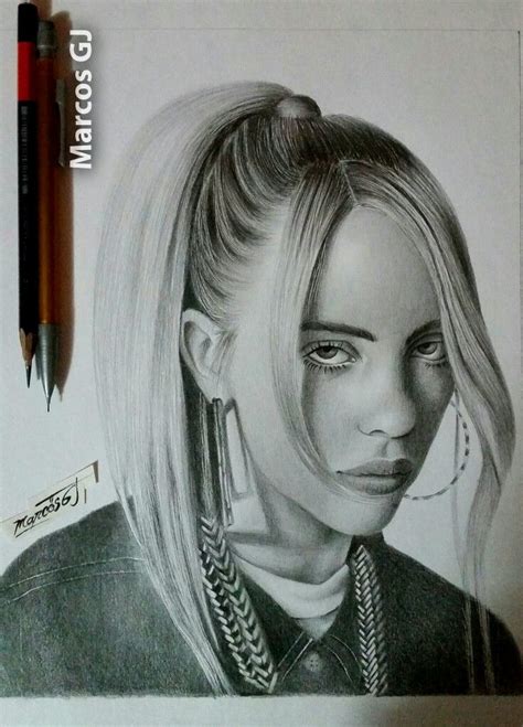 Drawing Billie Eilish Portrait Sketches Drawing Sketches Drawing