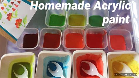 Diy Homemade Acrylic Paint How To Make Acrylic Paint At Home Non
