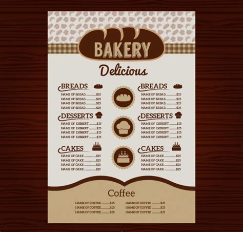22 Examples Of Bakery Menu In Publisher Ms Word Psd