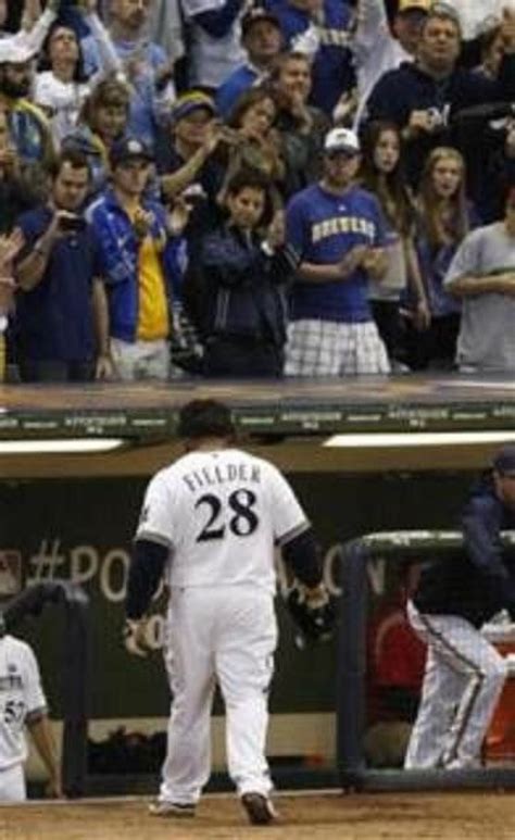 Brewers Fielder Chokes Up With Future In Doubt