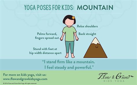 Yoga Pose For Kids Mountain Pose Pose Breakdown Flow And Grow Kids
