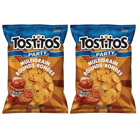 tostitos multigrain rounds tortilla chip party size 450g 15 9oz 2 pack {imported