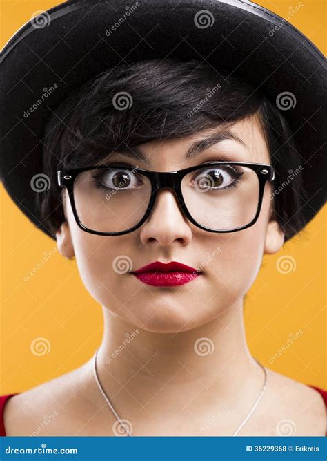 Astonished Nerd Girl Stock Photo Image Of Girl Expression 36229368