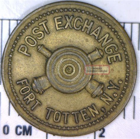 Fort Totten N Y Post Exchange Good For 25c Token Brass