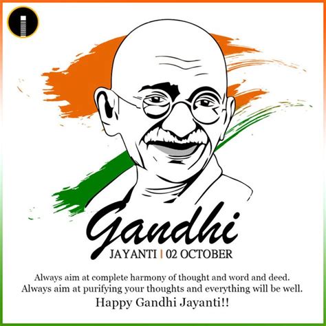 Free Wishing Greetings card For Gandhi Jayanti | Happy gandhi jayanti images, Mahatma gandhi ...