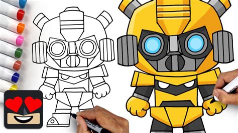 How To Draw Bumblebee The Transformers Youtube