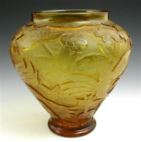 Lot 79 A Moser Amber Glass Vase
