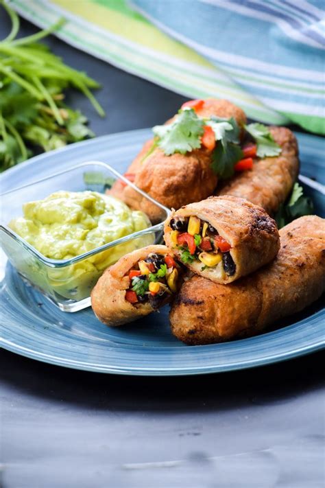 Serve with chips or drizzle it over steamed broccoli or your favorite veggie burgers. Southwest Egg Rolls and Avocado Ranch Dipping Sauce (Vegan ...