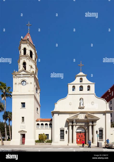 Cathedral Basilica Of Saint Augustine Florida Stock Photo Alamy