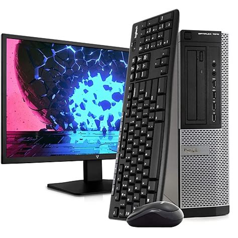 Dell Optiplex 7010 Refurbished Desktop Computer With 24 Monitor Intel