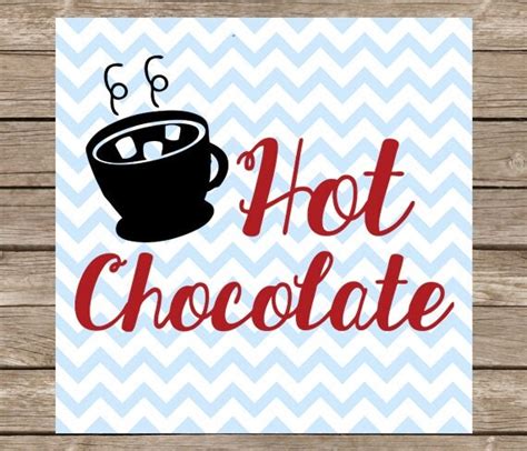 Hot Chocolate SVG Hot Chocolate Digital Download PNG DXFCut
