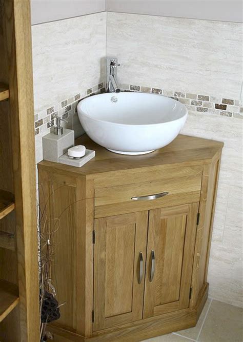 25 Lovely Corner Bathroom Sink Ideas For Small Bathroom Inspiration
