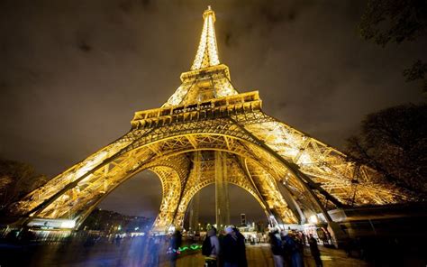 Descargar Fondos De Pantalla La Torre Eiffel Francia París La Noche