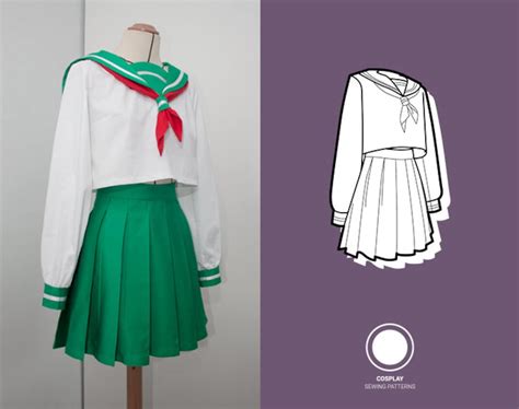 Seifuku Japanese School Uniform Cosplay Sewing Pattern Etsy