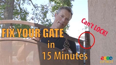Fix A Gate That Wont Close Diy Home Repair By Liftnest Youtube