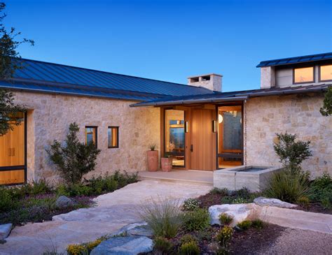 Limestone Walls Feature On Both The Interior And Exterior Of This Texas