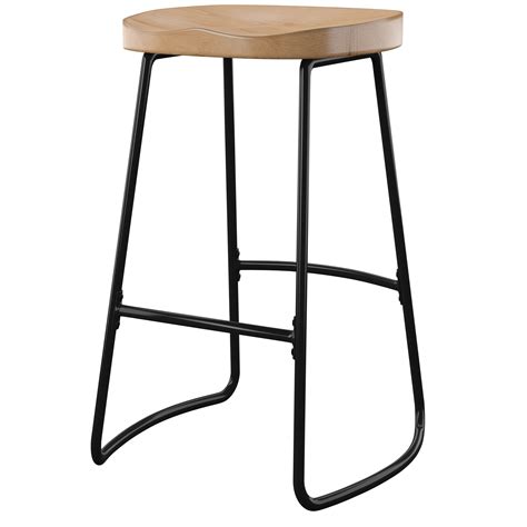 Linon Backless Metal Bar And Counter Stool 295 Seat Height Black