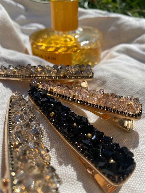 Swarovski Crystal Hair Clips Jewellery Etsy