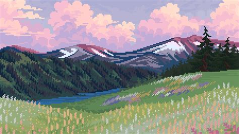 Pixel Nature Wallpapers Top Free Pixel Nature Backgrounds