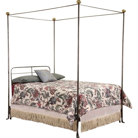 Wrought Iron & Brass Vintage Full Size Canopy Bed (With images) | Full size canopy bed, Canopy ...