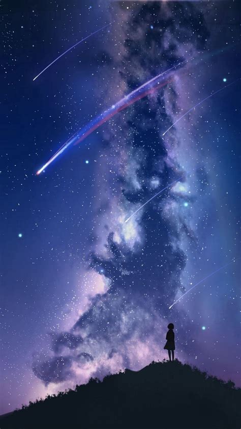 Pin By Hitomiworo On ~~~ In 2020 Galaxy Wallpaper Anime Scenery