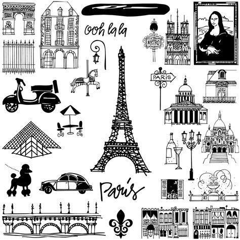 Paris Doodles — Outside The Line Paris Illustration Paris Drawing