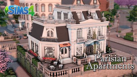 Parisian Apartments Coffee Shop Sims 4 Stop Motion No Cc Youtube