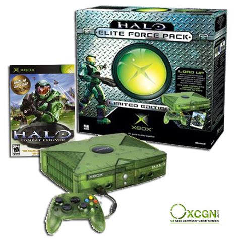 Original Green Halo Edition Xbox Video Game Collection Halo Xbox