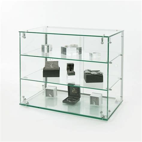 Stahldas™ Premium Glass Counter Top Display Cabinet 600x510mm Diy Countertops Countertops
