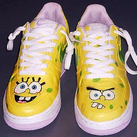 Spongebob Nikes Funny Shoes Lady Gaga Shoes Shoes