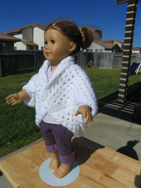 Free Crochet Pattern American Girl Doll Sweater Doll Clothes American
