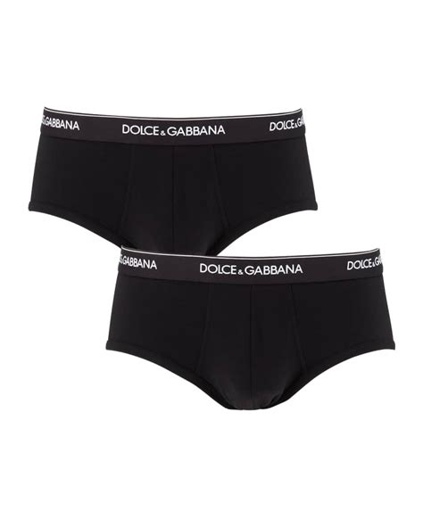 Dolce And Gabbana Mens 2 Pack Brando Logo Waist Briefs Neiman Marcus