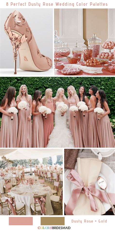 8 Perfect Dusty Rose Wedding Color Palettes For 2019 No5 Dusty Rose