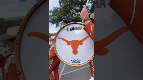 Longhorn Band Marching Into Stadium For Game Against Kansas State Youtube