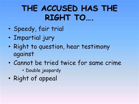 Ppt Rights Of The Accused Powerpoint Presentation Free Download Id