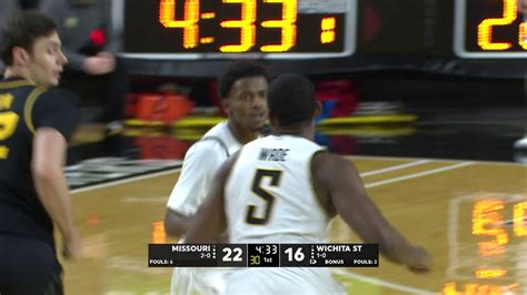 Highlights Mizzou Hoops Picks Up Win At Wichita State Youtube