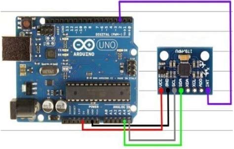 Arduinp And MPU6050 Pin Wiring Diagram The Coordinate System Definition