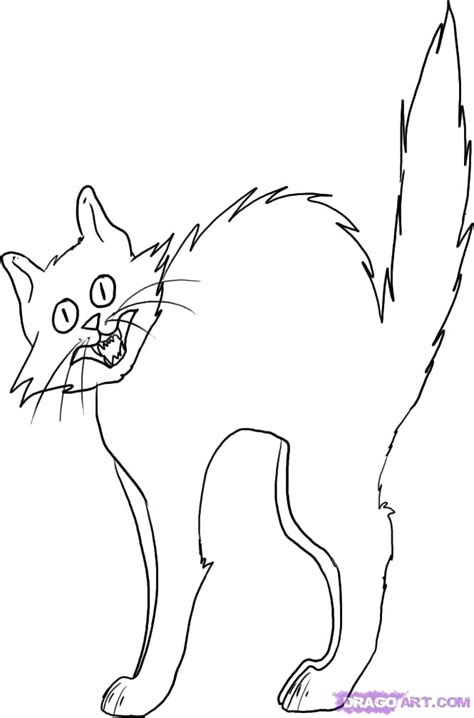 Black Cat Coloring Pages For Kids Coloring Pages