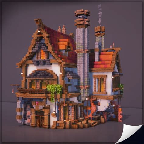 A Fantasy Steampunk Build Design For Minecraft