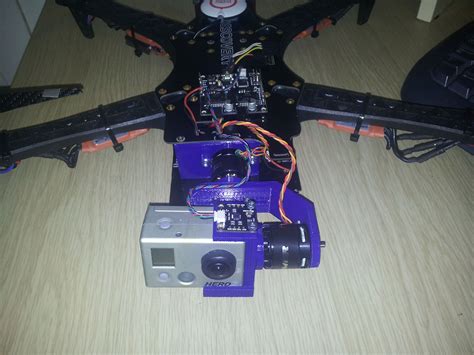Brushless Gimbal 3d Printed And Bolted To Quadcopter Hackaday