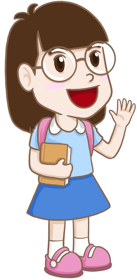 Cartoon Student Girl 9415657 Png