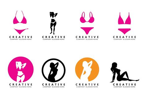 Summer Sexy Women S Clothing Bikini Logo Icon Symbol 8208002 Vector Art At Vecteezy