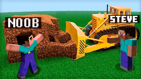 Steve Destroyed The House Of Noob And Pro In Minecraft Battle Youtube