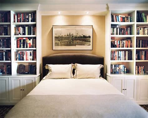 50 Relaxing Ways To Decorate Your Bedroom With Bookshelves